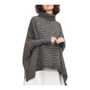 ZARA KNIT ITALIAN YARN WOOL ALPACA BLEND TURTLENECK OVERSIZED SWEATER